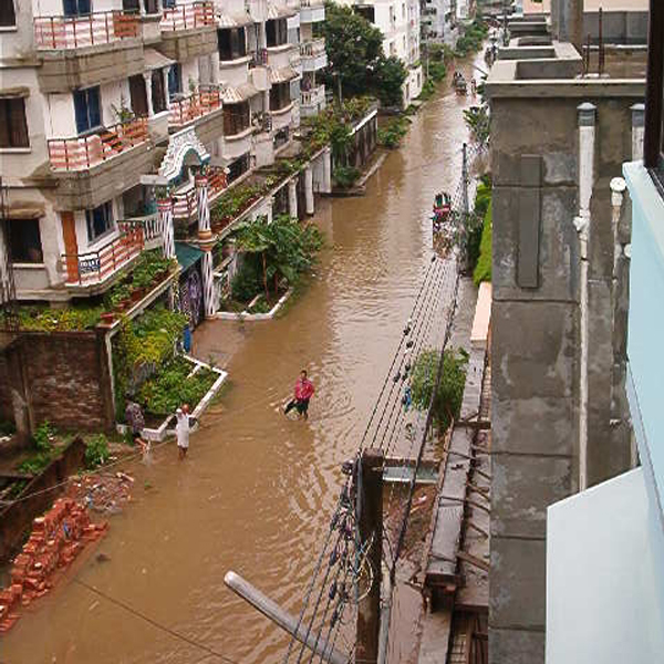 Le Bangladesh victime d'inondations.
