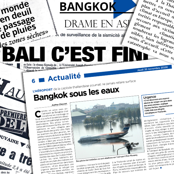 Les inondations à Bangkok font les gros titres en 2100.