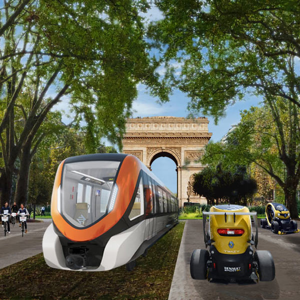 Les Champs Elysées en Novembre 2100.