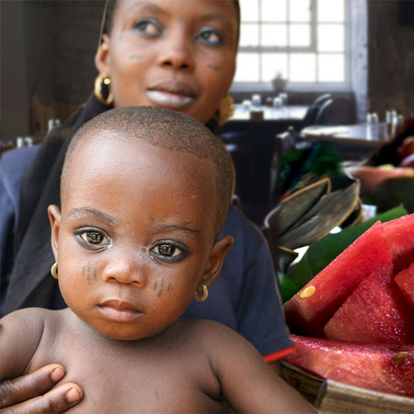 Une jeune femme originaire du Nigeria.