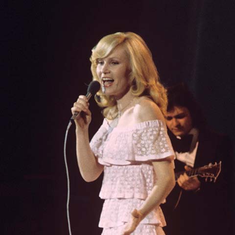 Michèle Torr - 10ème place de l'Eurovision en 1966 (Luxembourg) - Photo Derek Cattani/REX